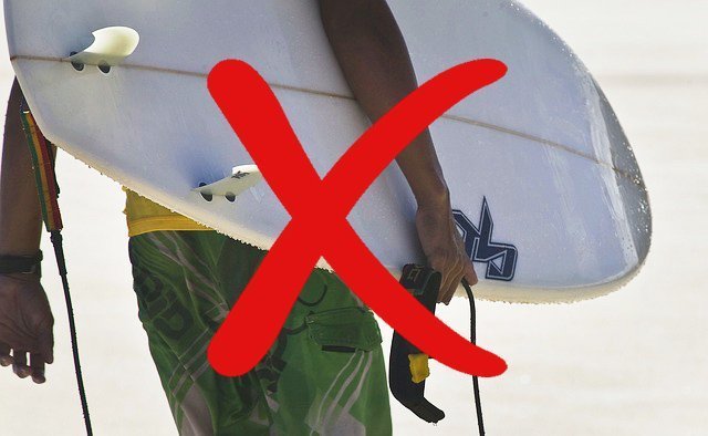 Errores comunes en el Surf