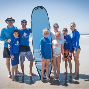 Family Surfing In La Lancha Summer 2021