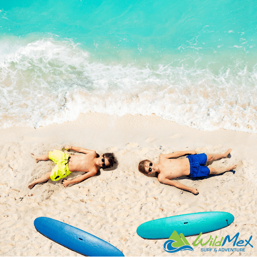 : Surfing lessons for kids aren’t complete without your certified WildMex instructors! Surfing lessons for kids aren’t complete without your certified WildMex instructors!