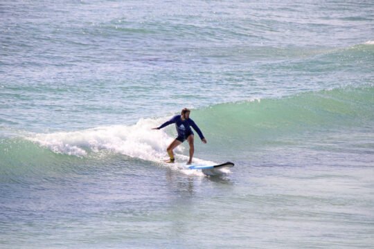surf lessons in sayulita for beginners on the mellow sandbar at the main beach