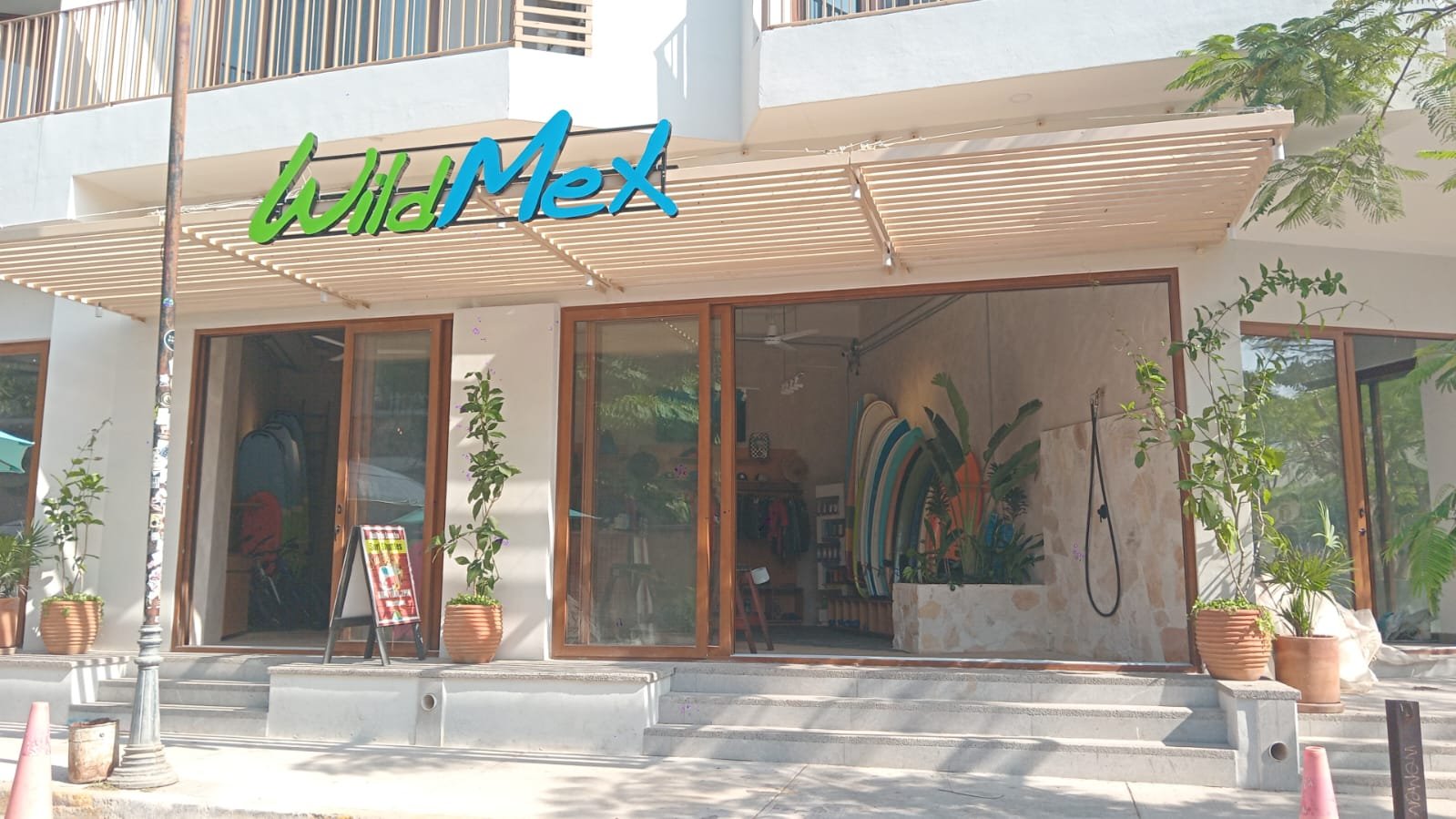 Facade of the new WildMex location in San Pancho
